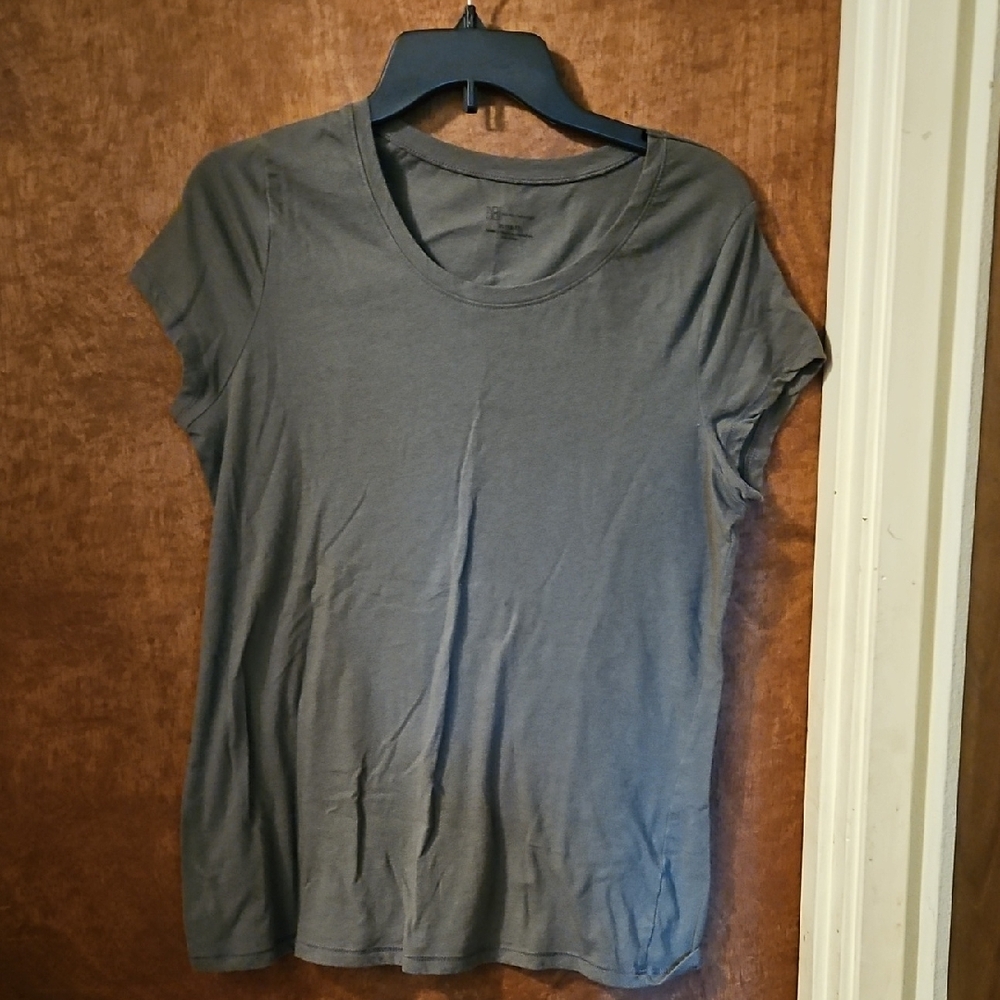 No Boundaries Gray Fitted Short Sleeve T-Shirt